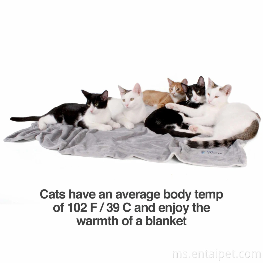 Selimut haiwan peliharaan haiwan peliharaan untuk anjing & kucing 100% poliester lembut